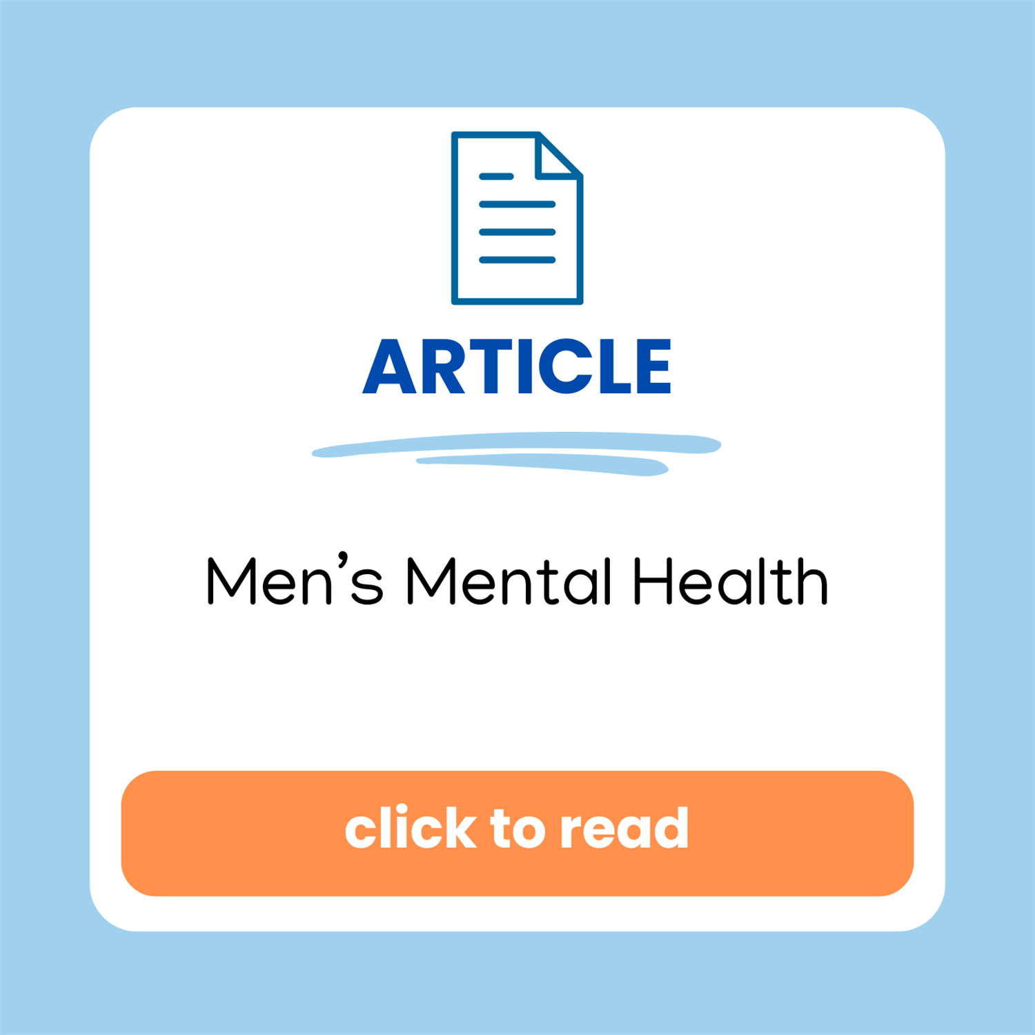 mens mental health